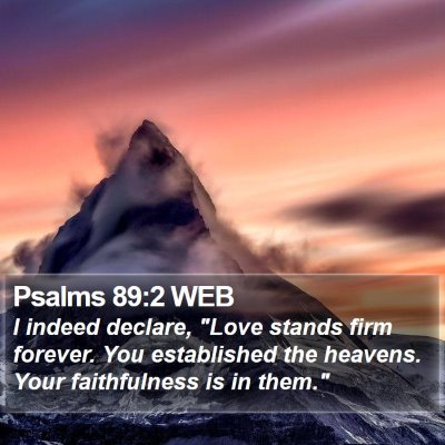 Psalms 89:2 WEB Bible Verse Image