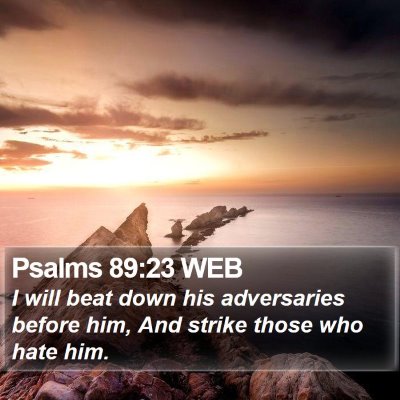 Psalms 89:23 WEB Bible Verse Image