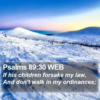 Psalms 89:30 WEB Bible Verse Image