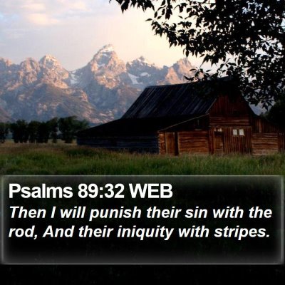 Psalms 89:32 WEB Bible Verse Image