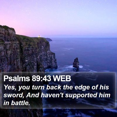 Psalms 89:43 WEB Bible Verse Image
