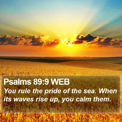 Psalms 89:9 WEB Bible Verse Image