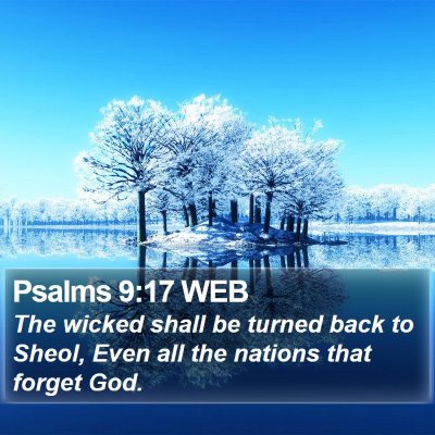 Psalms 9:17 WEB Bible Verse Image