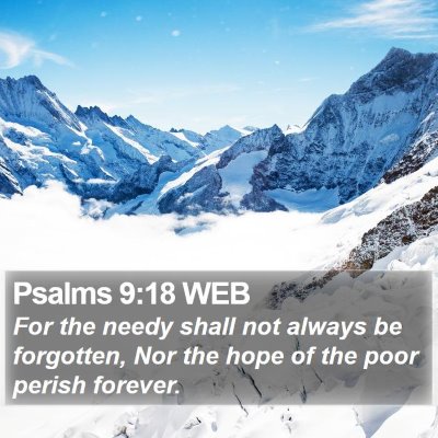 Psalms 9:18 WEB Bible Verse Image