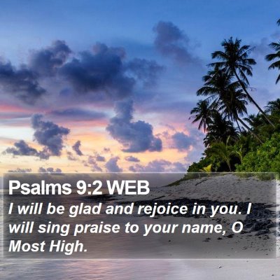 Psalms 9:2 WEB Bible Verse Image