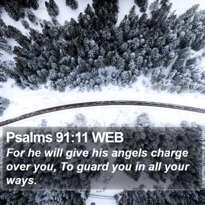 Psalms 91:11 WEB Bible Verse Image