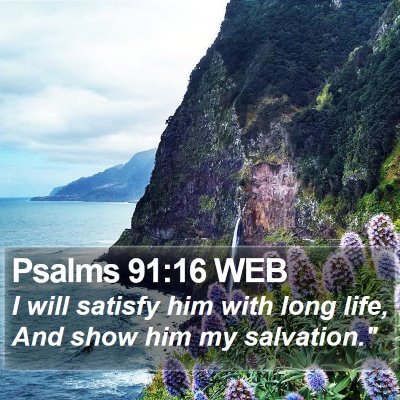 Psalms 91:16 WEB Bible Verse Image