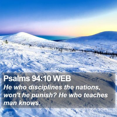 Psalms 94:10 WEB Bible Verse Image