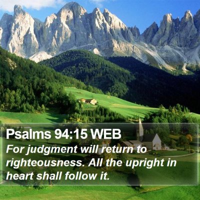 Psalms 94:15 WEB Bible Verse Image