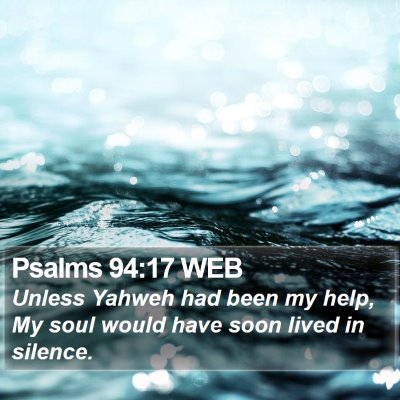 Psalms 94:17 WEB Bible Verse Image