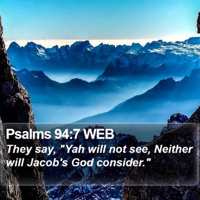 Psalms 94:7 WEB Bible Verse Image