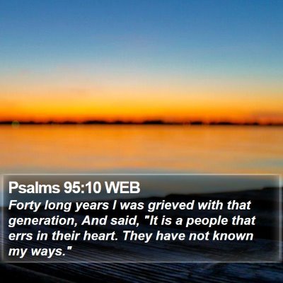 Psalms 95:10 WEB Bible Verse Image