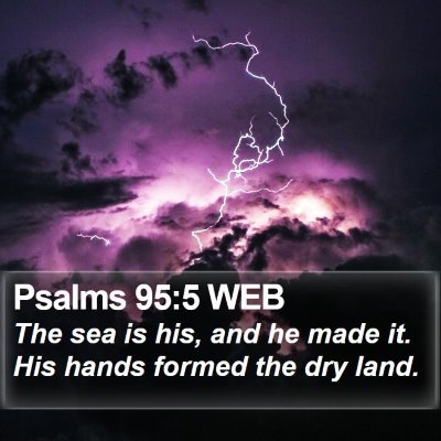 Psalms 95:5 WEB Bible Verse Image