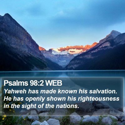 Psalms 98:2 WEB Bible Verse Image