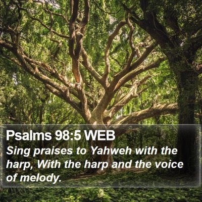 Psalms 98:5 WEB Bible Verse Image