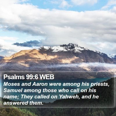 Psalms 99:6 WEB Bible Verse Image