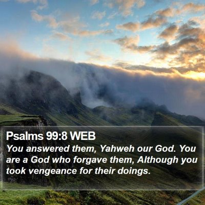 Psalms 99:8 WEB Bible Verse Image