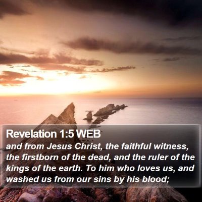 Revelation 1:5 WEB Bible Verse Image