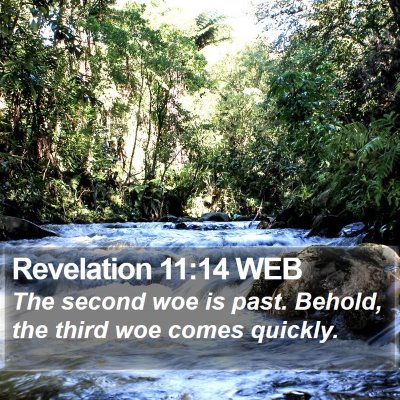 Revelation 11:14 WEB Bible Verse Image