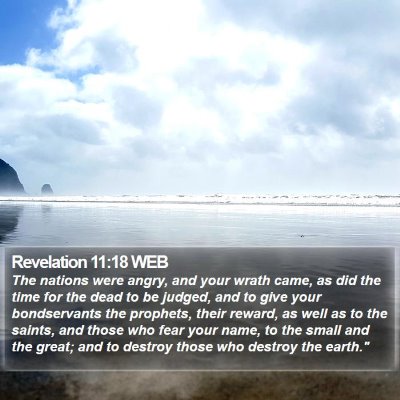 Revelation 11:18 WEB Bible Verse Image