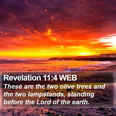 Revelation 11:4 WEB Bible Verse Image
