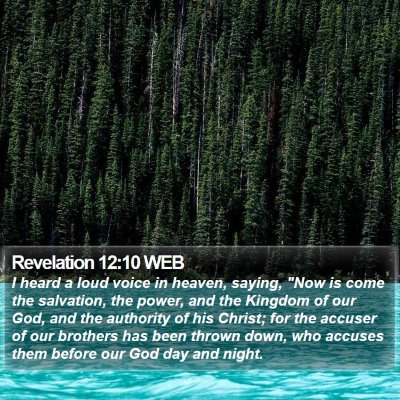 Revelation 12:10 WEB Bible Verse Image