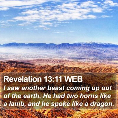 Revelation 13:11 WEB Bible Verse Image