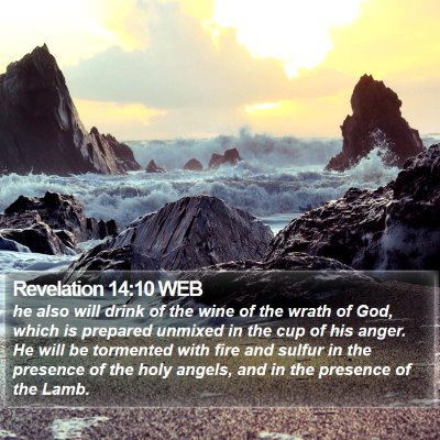 Revelation 14:10 WEB Bible Verse Image