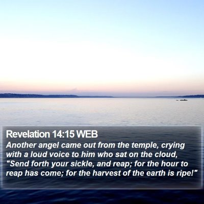 Revelation 14:15 WEB Bible Verse Image