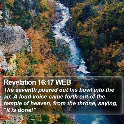 Revelation 16:17 WEB Bible Verse Image
