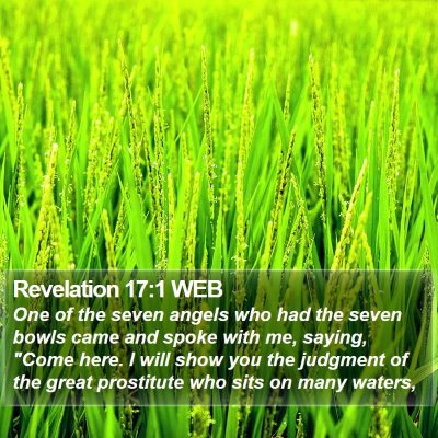 Revelation 17:1 WEB Bible Verse Image