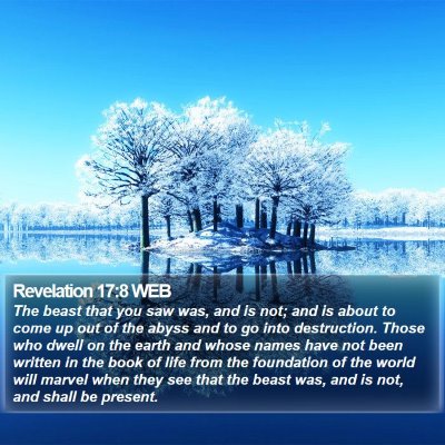 Revelation 17:8 WEB Bible Verse Image