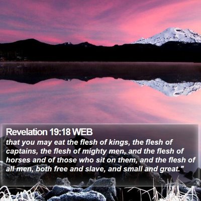 Revelation 19:18 WEB Bible Verse Image