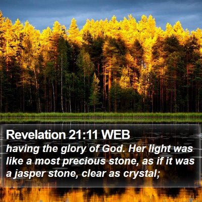 Revelation 21:11 WEB Bible Verse Image
