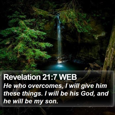 Revelation 21:7 WEB Bible Verse Image