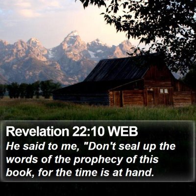Revelation 22:10 WEB Bible Verse Image