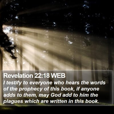 Revelation 22:18 WEB Bible Verse Image