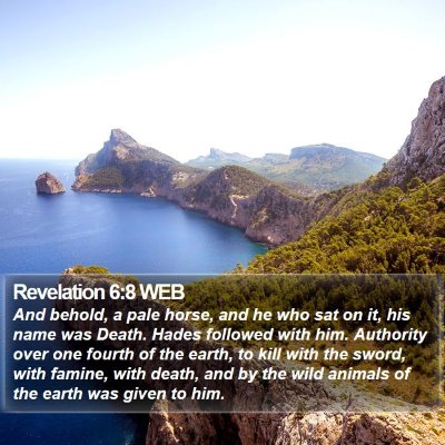 Revelation 6:8 WEB Bible Verse Image