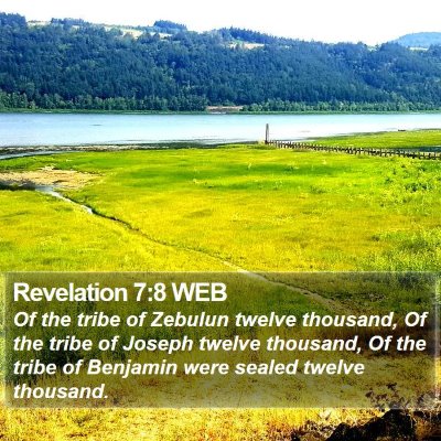 Revelation 7:8 WEB Bible Verse Image