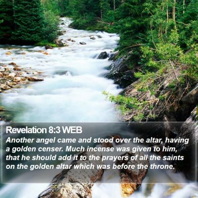 Revelation 8:3 WEB Bible Verse Image