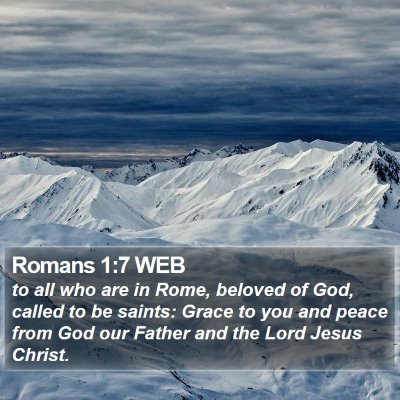 Romans 1:7 WEB Bible Verse Image