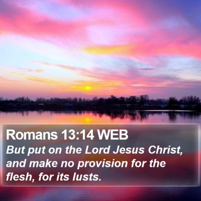 Romans 13:14 WEB Bible Verse Image