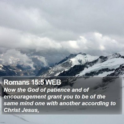 Romans 15:5 WEB Bible Verse Image