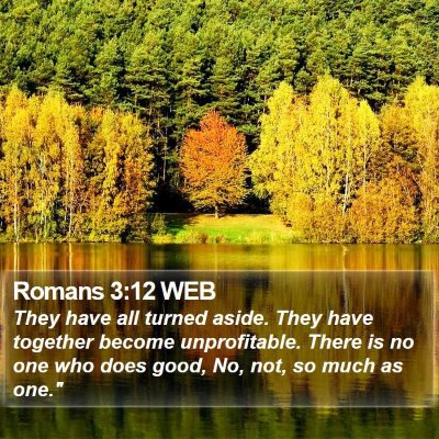 Romans 3:12 WEB Bible Verse Image