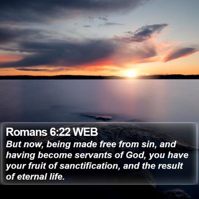 Romans 6:22 WEB Bible Verse Image
