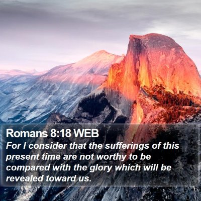 Romans 8:18 WEB Bible Verse Image