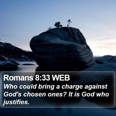 Romans 8:33 WEB Bible Verse Image