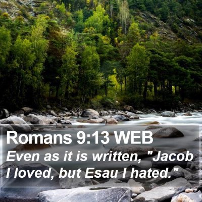 Romans 9:13 WEB Bible Verse Image