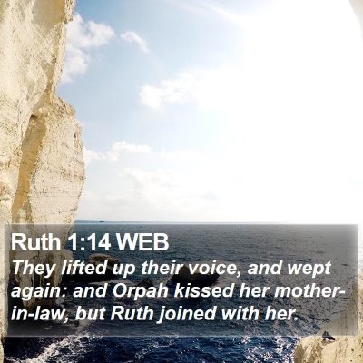 Ruth 1:14 WEB Bible Verse Image