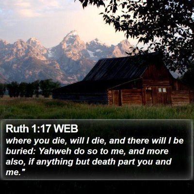 Ruth 1:17 WEB Bible Verse Image